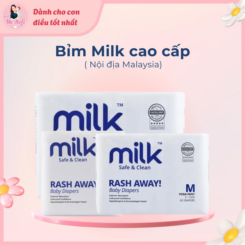 MUA 3 TẶNG 1 Bỉm Milk mềm mỏng nhẹ ,an toàn và chống hăm cho bé - Mẹ Rofi