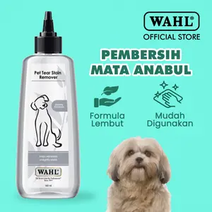 Wahl Dog Tear Stain Remover 160 ml - Penghilang Noda Air Mata Anjing, Cairan Pembersih Noda Kotoran Mata Anjing
