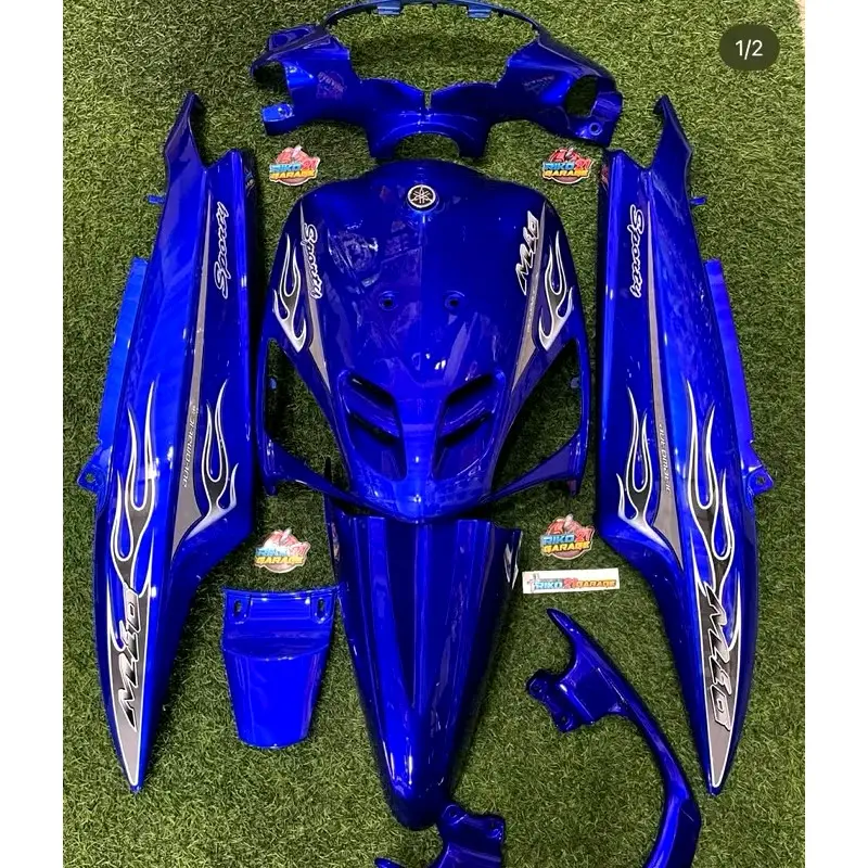 paketan full bodi alus yamaha mio sporty warna biru candy / full bodi alus mio lama warna custom / bodi mio sporty