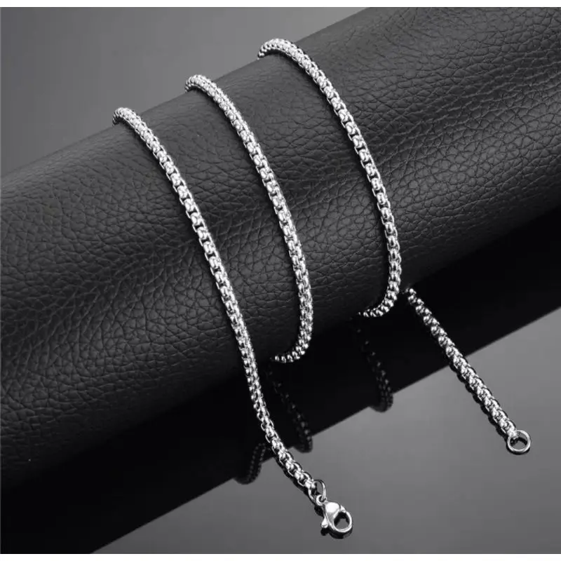 BEST SELLER! KALUNG RANTAI TITANIUM PRIA WANITA ANTI KARAT ANTI LUNTUR HIGH QUALITY TERMURAH