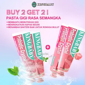 [BUY 2 GET 2] Beli 2 Pasta Gigi Kingbaby Semangka Gratis 2 Pasta Gigi Semangka - Pasta Gigi Semangka - Pasta Gigi Menyegarkan Napas - Beli 2 Dapat 4pcs Pasta Gigi 100gr