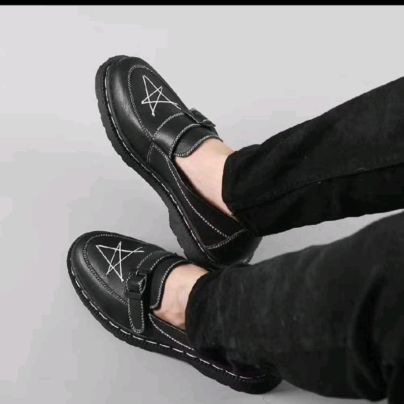 Sepatu Jhon Docmart Casual Formal Shoes Pria Pantofel Kerja Hitam Fantofel Wanita Karet 4