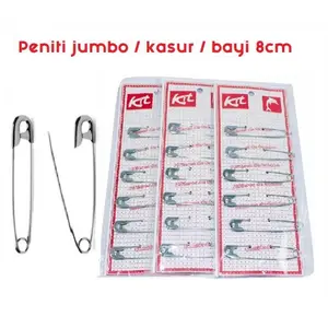 Peniti Jumbo 8cm Warna Silver untuk Kasur dan Sprei Clips Selimut