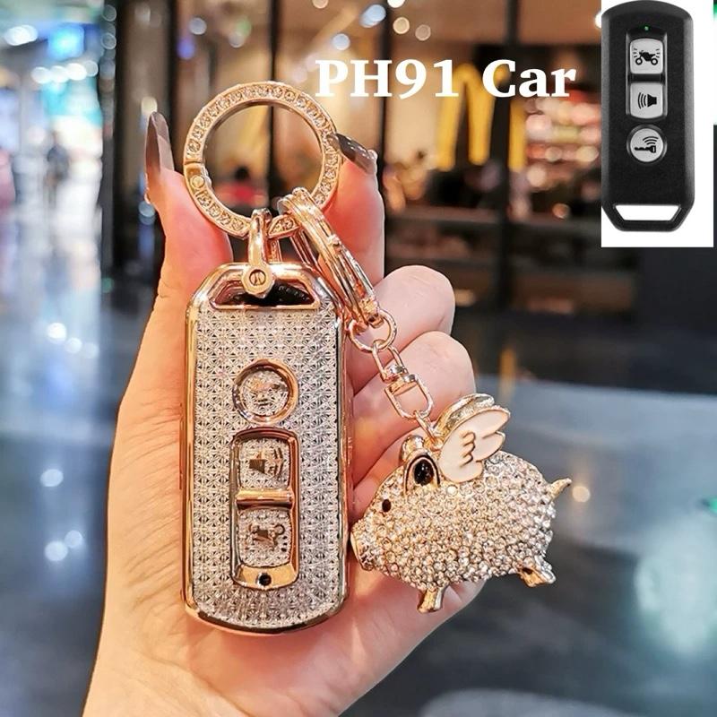 Combo Ốp Khoá TPU Vân Pha lê  SH Mode SH 125i Sh 150i Cao Cấp 3Nút Móc Khóa op chiakhoasmartkey chiakho at hong vỏ bọc ab 125 chìa