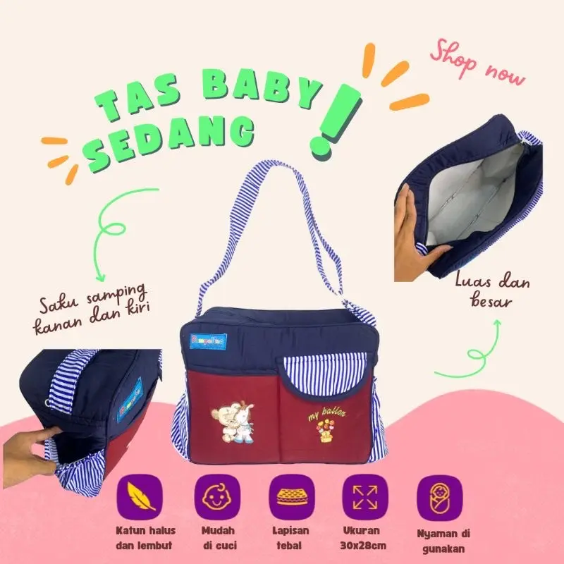 Tas Bayi BESAR Jumbo murah Tas perlengkapan bayi tas popok Diaper Bag Tas  Tas Susu Tas Baju Bayi Celana Bayi Balita Cowok Cewek Bunda