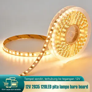 LED 2835 strip lamp, lampu dengan kecerahan tinggi, lampu latar, lampu etalase,  rendah 12V24V