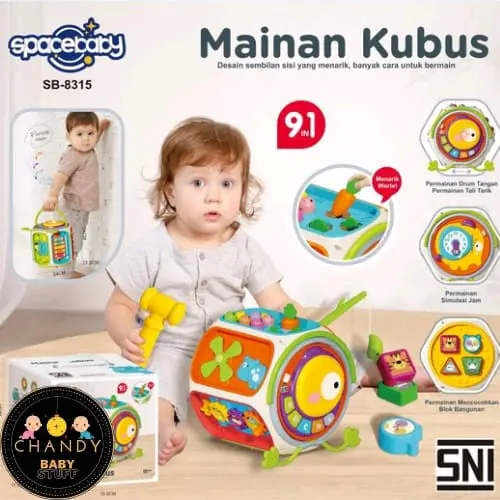ACTIVITY CUBE (9 IN 1) SB 8315 SPACEBABY