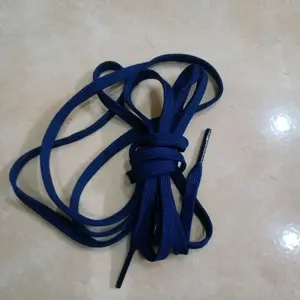 Tali sepatu  gepeng premium warna biru Benhur Shoe Hitam