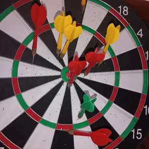 SPEEDS Darboard 17inch Panahan Dinding Papan Permainan Lempar Panah Dart Olahraga 004-3