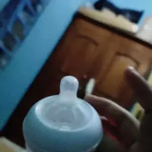 KOI STORE 5.5cm Dot Bayi Putting Dot Natural Silikon leher lebar Nipple Peristaltik Botol Susu Dot Nipple 2 lapis Anti Kolik