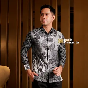 Dananta Batik Pria Modern Motif Kagendra Lengan Panjang Pendek Batik Premium PL