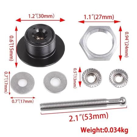 Product Introduction of 30mm Quick Release Hood Lock Clip Push Button Car Bumper Latch Kit 8
