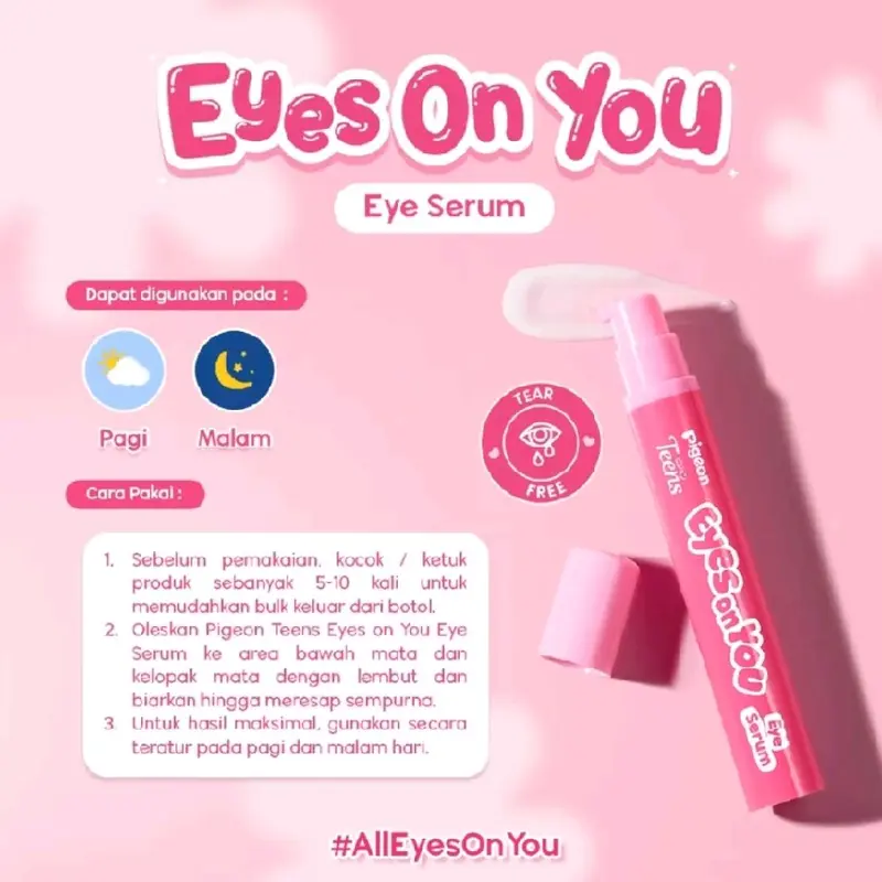 PIGEON TEENS Eyes On You Eye Serum | Serum Mata Untuk Kantung Mata & Mata Panda 4