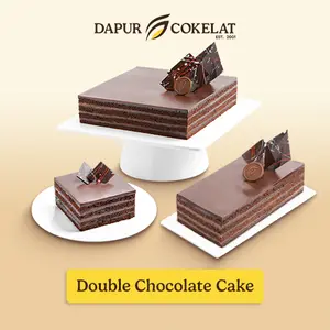 DAPUR COKELAT - Double Chocolate Cake | Kue Cokelat untuk Semua Moment dengan Rasa Manis Cokelat dan Asam Aprikot Jam