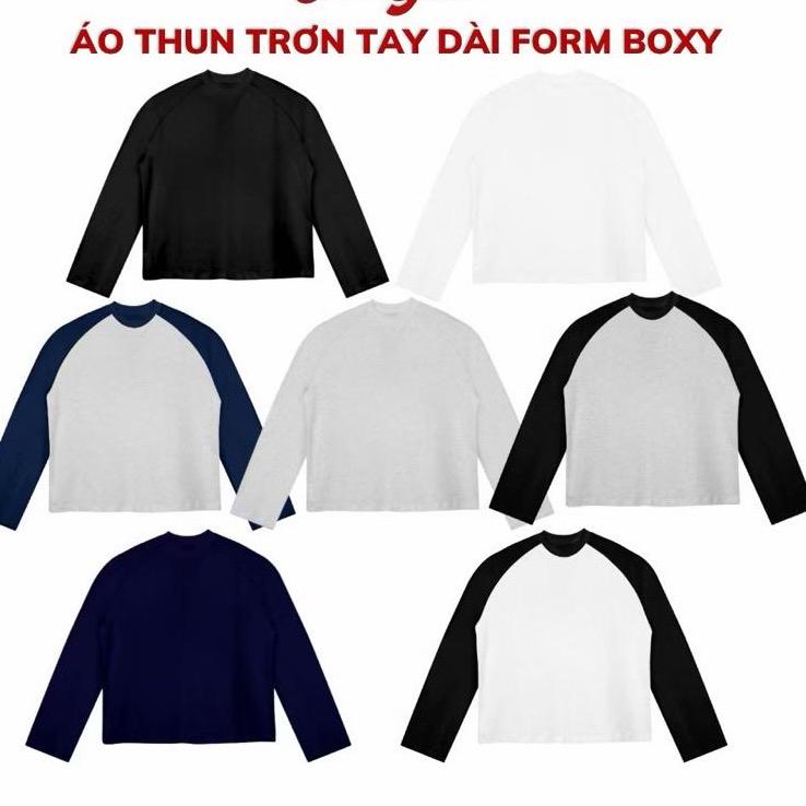 CHÍNH HÃNG - Áo Thun Tay Dài Raglan Xám/XanhNavy “CHUCK BERRY” The Glam