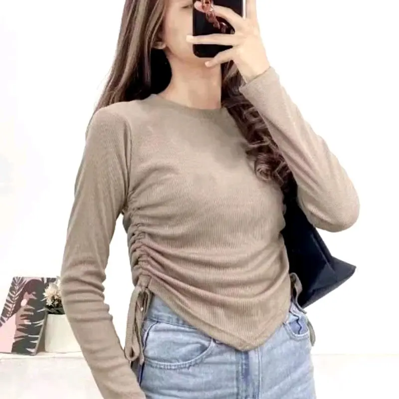 Blouse Serut Samping Tali Serut Korea Style Ukuran All Size dan Jumbo 7