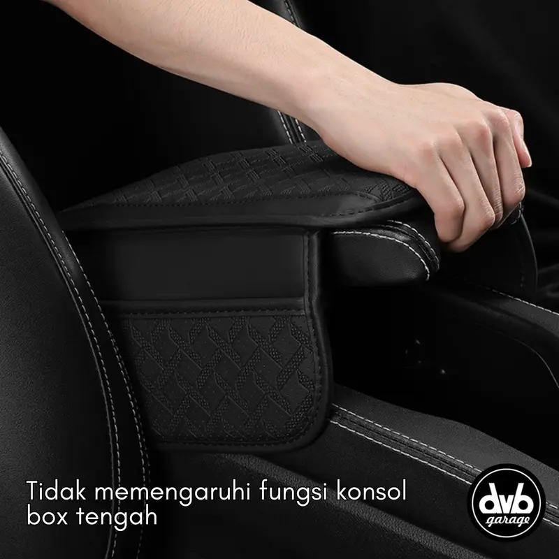 ARMREST COVER KONSOL BOX TENGAH HIGH GRADE LEATHER ARM REST KULIT CONSOLE ORGANIZER 3