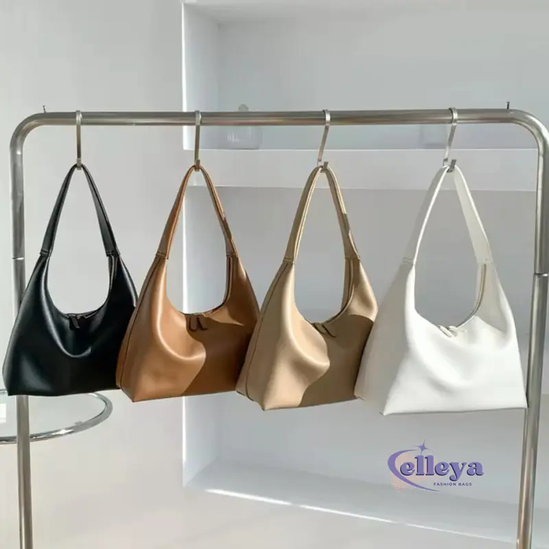 Totebag Kulit Premium Underarm Aestetic Terbaru untuk Wanita Kuliah 0