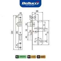 Gambar Bellucci Door Handle A8 Aster MB Kunci Pintu Rumah Satu Set Minimalis Modern High Security dari ONASSIS BELLUCCI OFFICIAL Kota Tangerang 4 Tokopedia