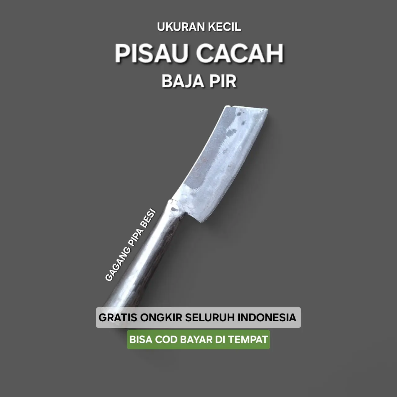 Pisau Cincang Cacah Daging / Ketela Baja Pir Size Kecil