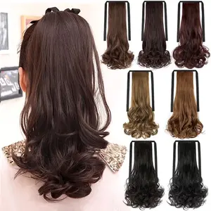 Hair Clip Pony Tali Kuncir Ekor Kuda Korea Tali 30-35 cm Rambut Palsu Wanita Elegan