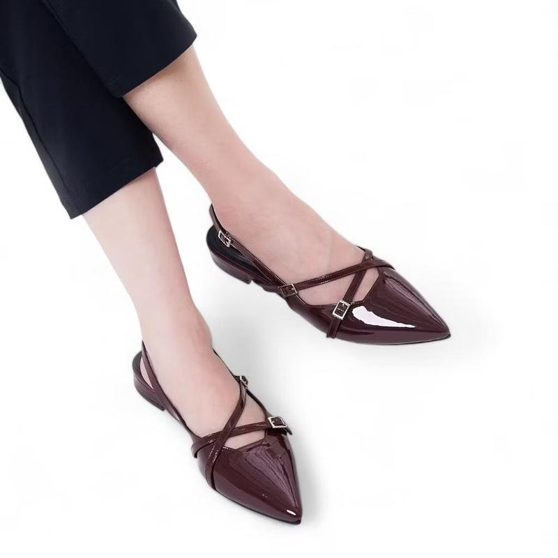 GRACIA - sandal lancip depan wanita Sandal Wanita High Heels Slop Tali Belakang Hak 3 Cm / High Heels 2