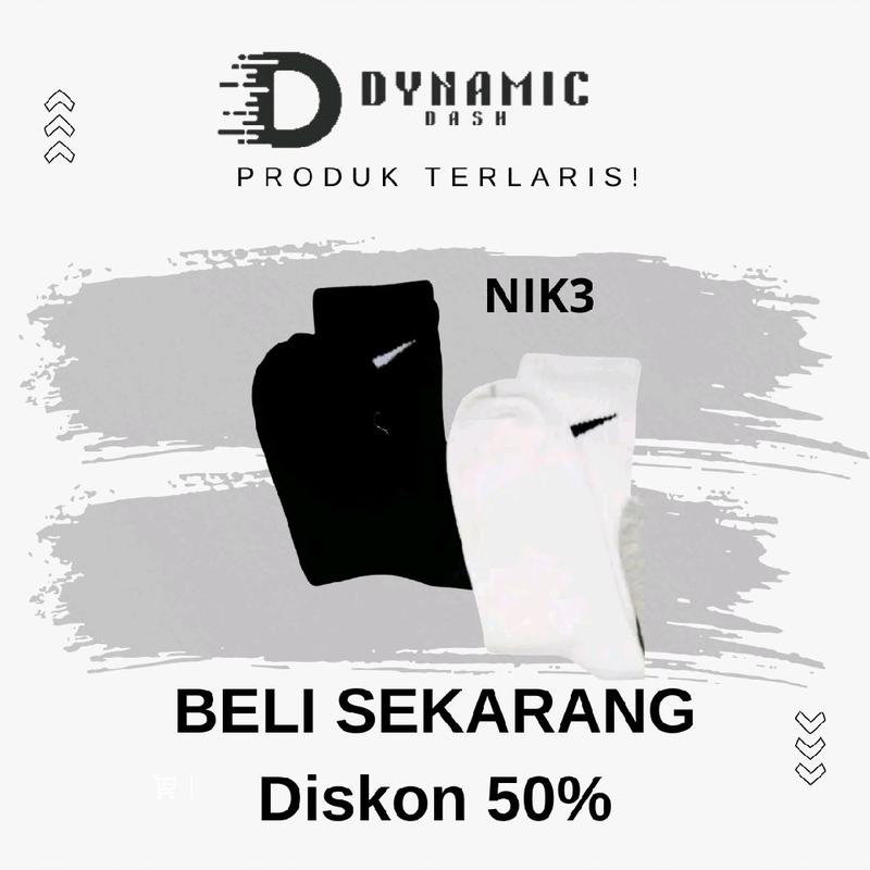 DYNAMIC DASH - KAOS KAKI N1K3 KAOS KAKI PANJANG SEBETIS I KAOS KAKI OLAHRAGA IFUTSALIKAOS KAKI BOLA UNISEX Kaus Kaki 0