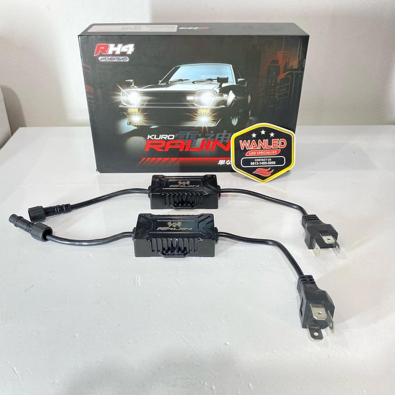 Lampu utama socket H4 mini biled raijin kuro RH4 2