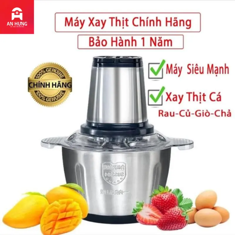 Máy Xay Đa Năng Kitchen Expert Inox 4 lưỡi dung tích 2L , công xuất cao Xay Sinh Tố , Xay Thịt ... 2