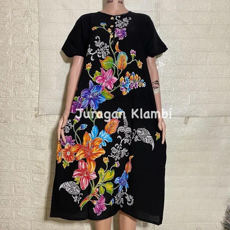 [Sesawi] Daster Plisir Sesawi Label Putih LD 120 Busui Kancing Kantong dan Cocok untuk Ibu Menyusui