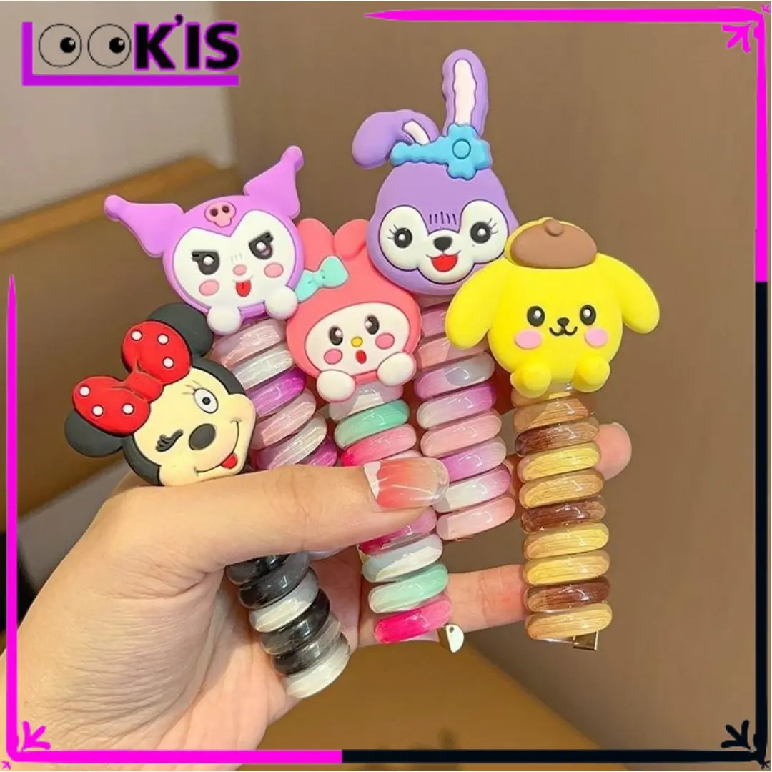 {COD} LOOKIS Ikat Rambut Spiral Aksesoris Kunciran Rambut Anak Perempuan Aksesoris Ponytail Fashion Korea
