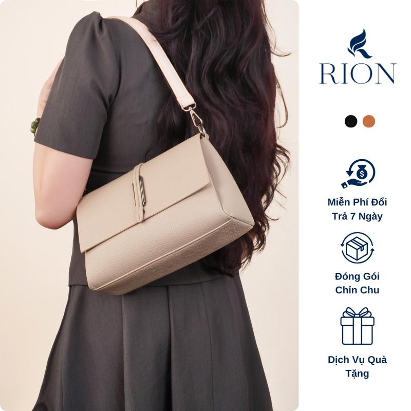 Túi Xách Nữ RION Chính Hãng NYSSA Da Mềm Vân Hạt Đeo Chéo Đeo Vai Kẹp Nách Thời Trang Công Sở DS25
