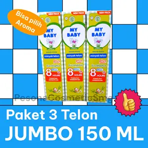 3 MINYAK TELON MY BABY JUMBO 150ML / 3 TELON 150 ML SEMUA BISA PILIH AROMA EUCALYPTUS, LAVENDER Bayi