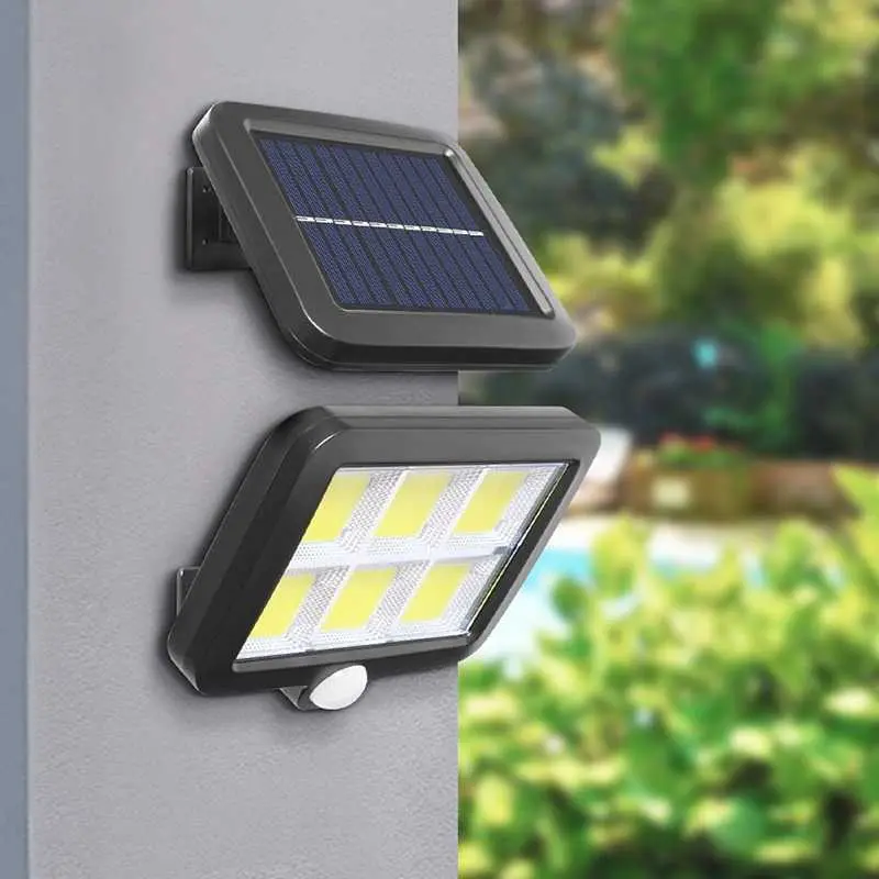 ZOYJITU Lampu Dinding Solar Sensor PIR Waterproof Cool White COB - SL-F120 1