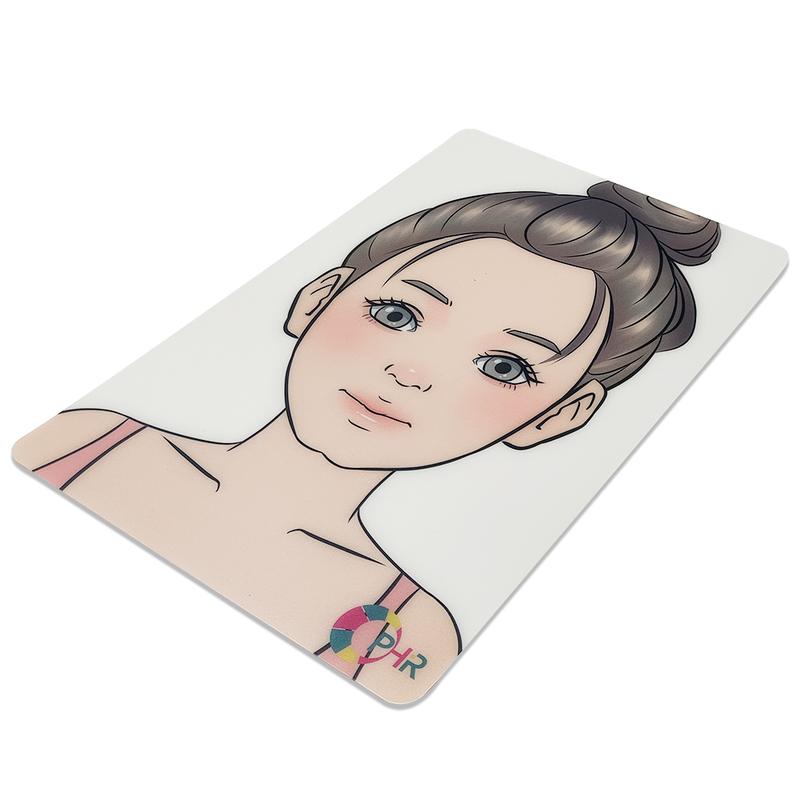 Product Introduction of OPHIR TOGUSH A4 Face Paint Practice Board, Reusable Colored Makeup Practice Template 7