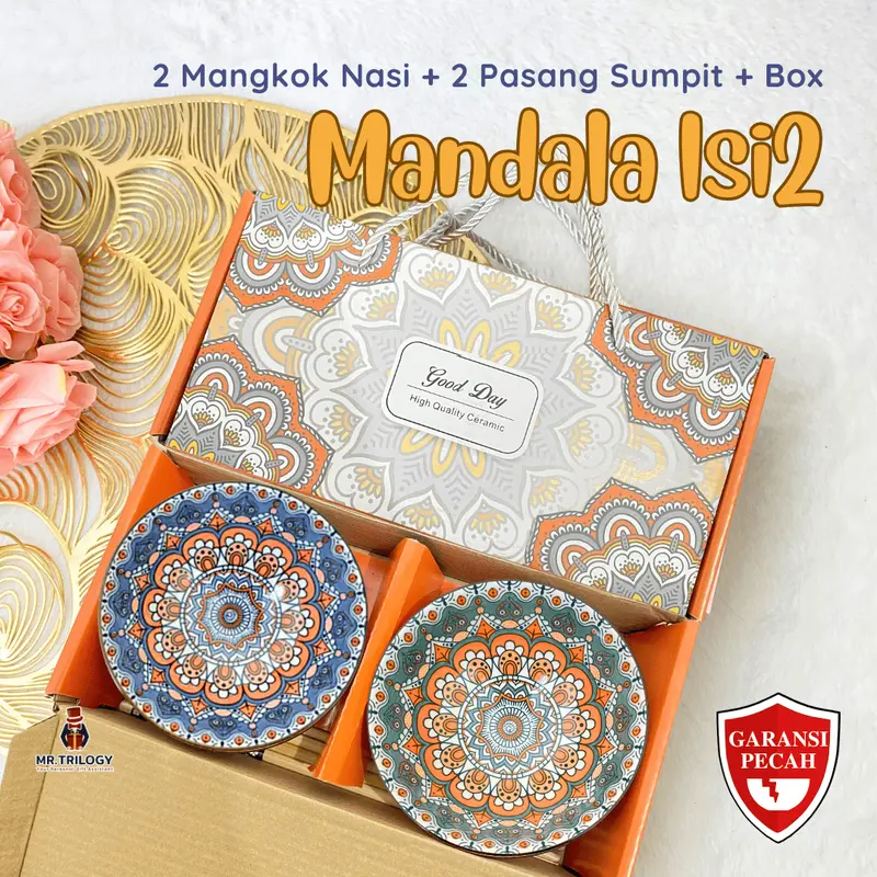 Kado Nikahan Bermanfaat Hampers Mangkok Keramik isi 2 RUSA Estetik Murah Kado Pernikahan Pengantin Wedding Bestie Mangkuk Nasi 5