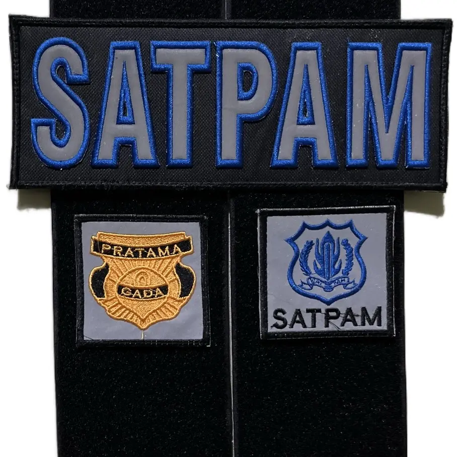 Fullset Satpam Logo Bordir dengan Perekat