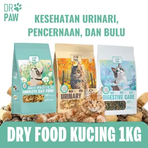 DR PAW DRY FOOD KUCING SEGALA UMUR 1 KG MAKANAN KERING DENGAN FREEZE DRIED