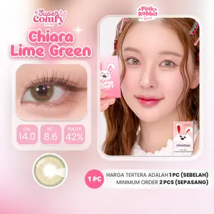 PINKRABBIT SOFTLENS SUPER COMFY CHIARA LIME GREEN - Normal, Minus 0.5 S/D 8.00 (1PCS/Sebelah) #softlensnyaman #softlensnyamanbikincantik