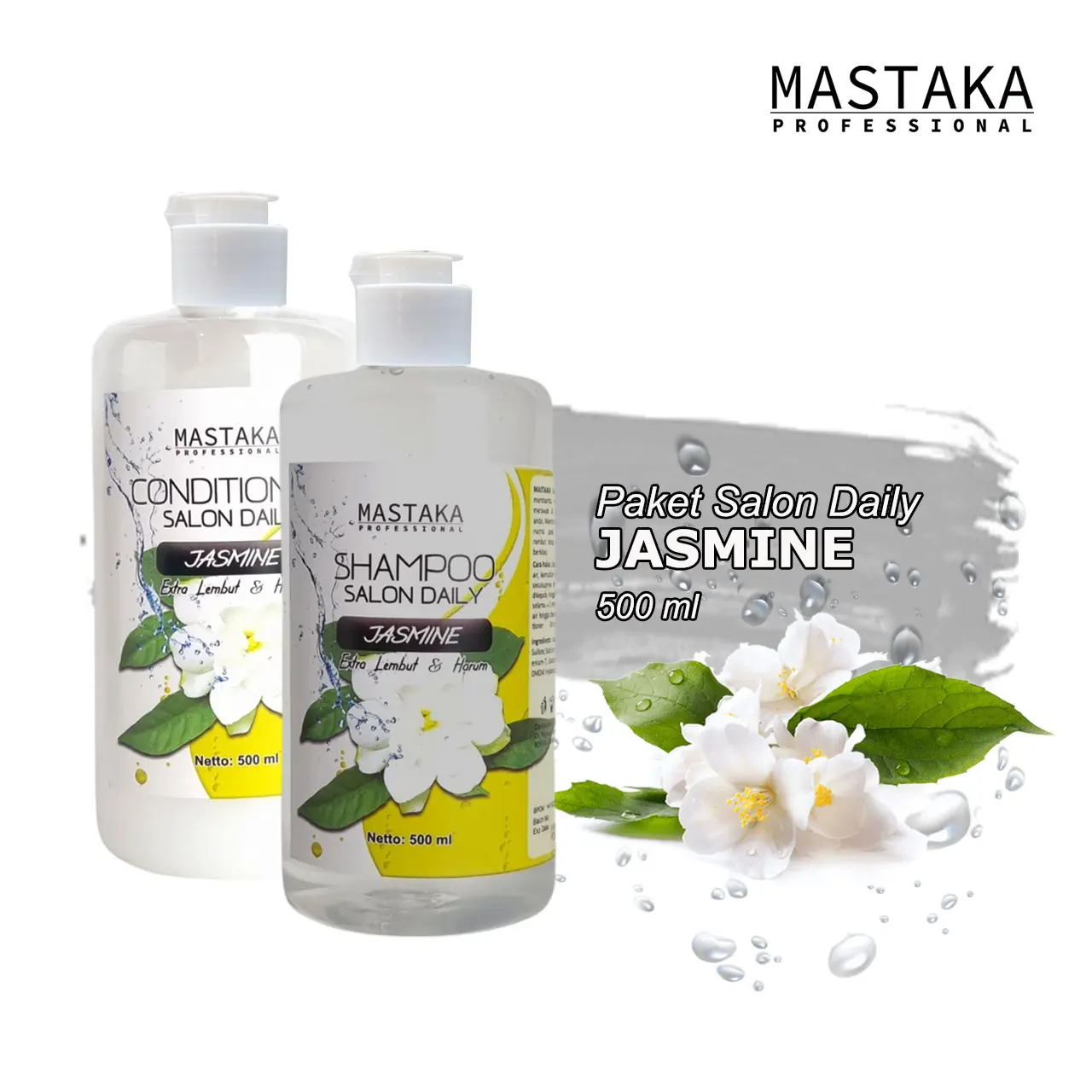 PAKET Salon Shampoo & Conditioner JASMINE MASTAKA Membersihkan Shampo