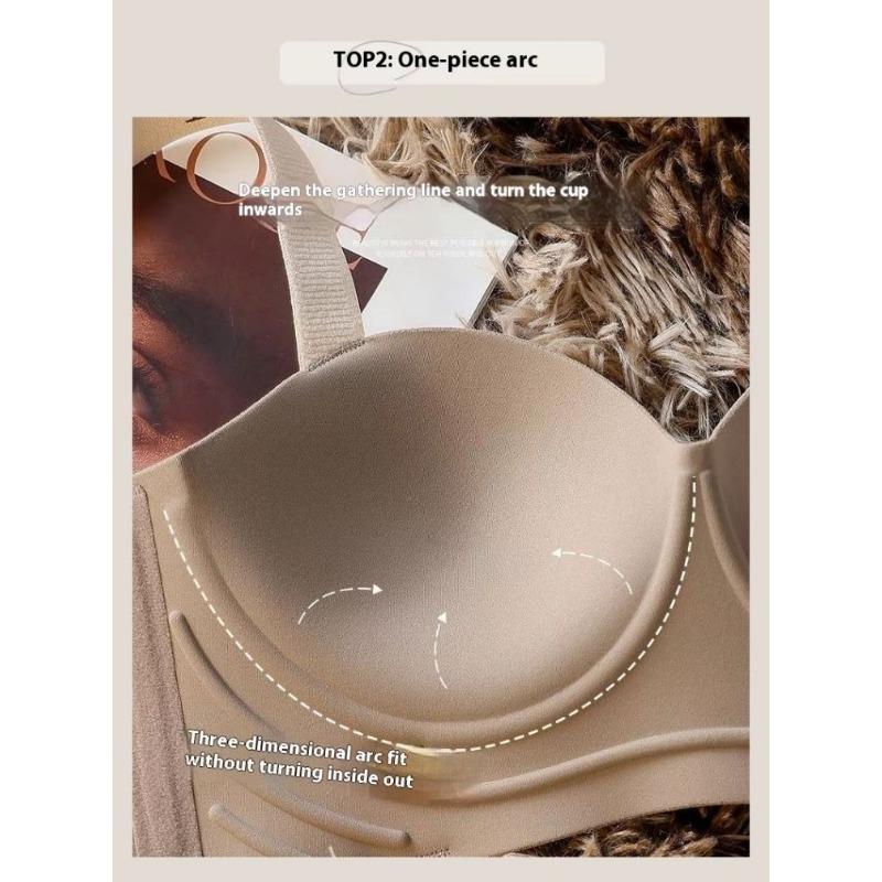 Product Introduction of Bra Angkat, Tanpa Wayar dan Licin, Seluar Dalam Seksi Wanita, Cawan Tebal, Bra Separuh Cawan, Pakaian Dalam Wanita, Brassiere, [COD] 10