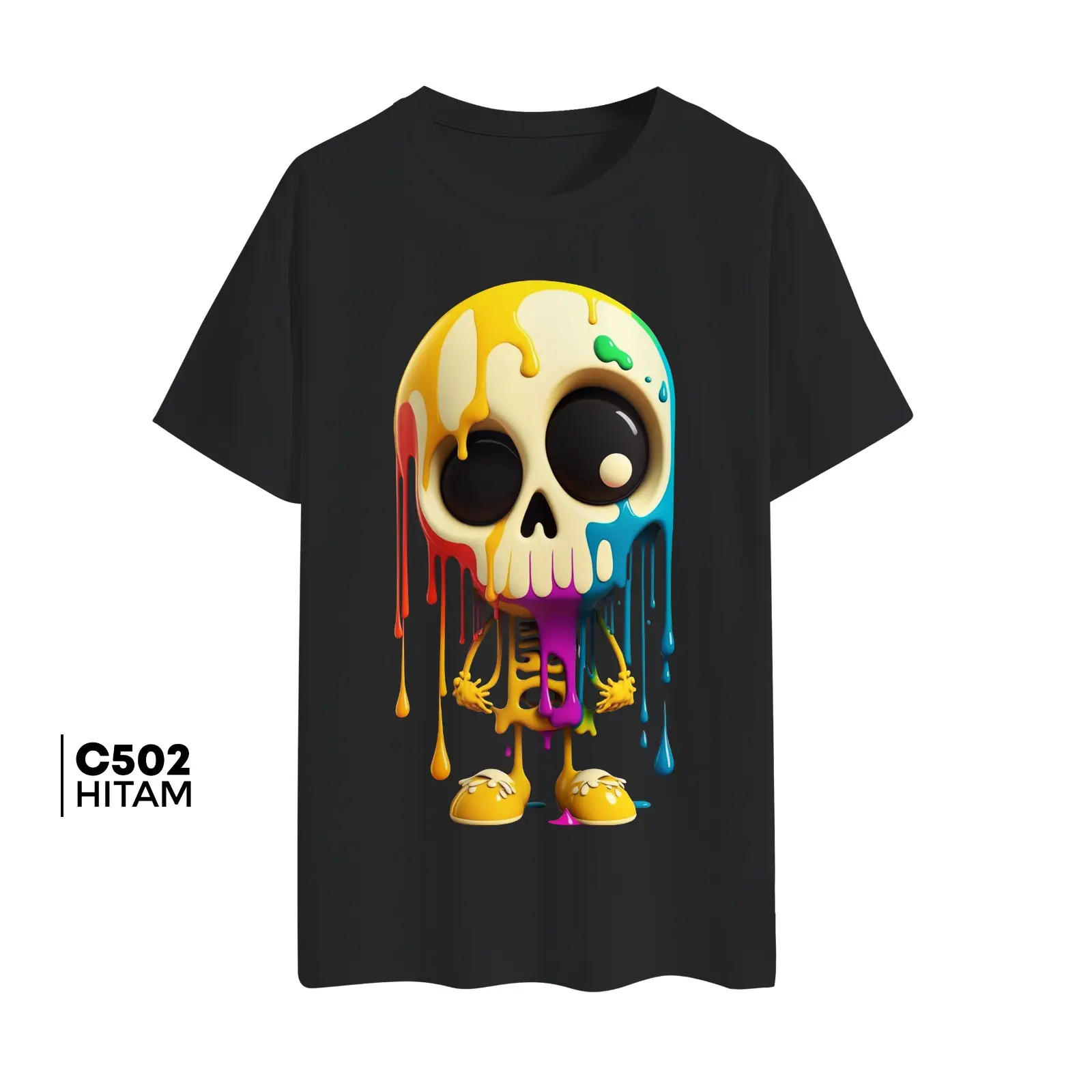 Kaos Distro C5 Baju Ootd Tshirt By Cyfclo Combed Digital print Anime Muda Katun Motif Pria
