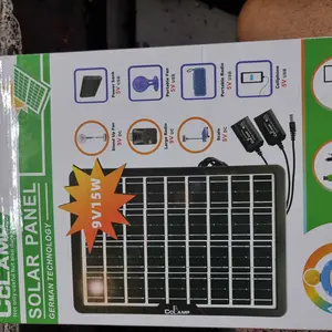 Solar Panel Tenaga Surya - Panel surya multifungsi dilengkapi dengan beberapa kabel pengisi daya Pengisian Daya Ponsel Tenaga Surya Portabel