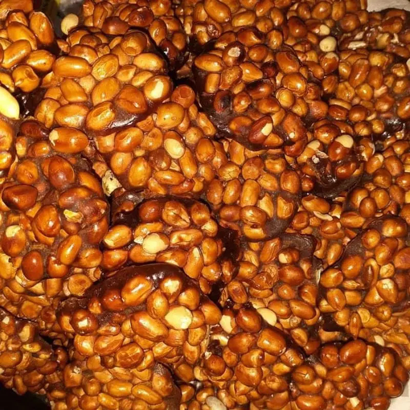 Ampyang Kacang Gula Jawa 1kg Enting-Enting Kacang Manis Legit Gula Jawa Asli Jajan Jadul Kacang Manis Gula Merah 1