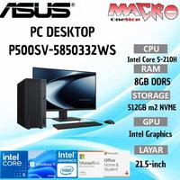 Gambar ASUS PC P500MV-5850332WS Core 5-210H 8GB 512GB SSD W11H+M365 330W+LCD 21.5" dari Macro OneStop Official Kota Administrasi Jakarta Pusat 1 Tokopedia
