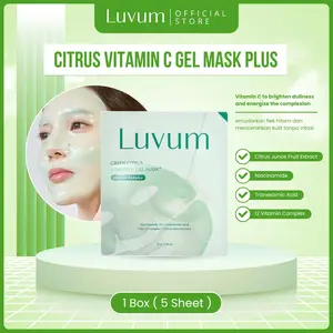LUVUM GREEN CITRUS VITAMIN C GEL MASK ( 5 sheet)
