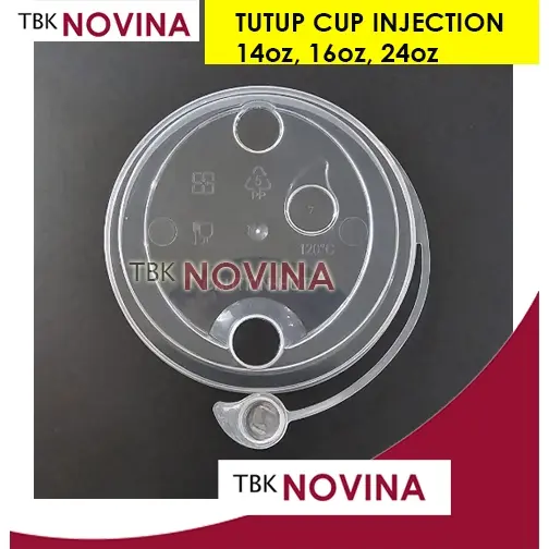 [ 25pcs ] TUTUP cup injection / TUTUP gelas injeksi size 14oz (400ml) / 16oz (500ml) / 24oz (700ml)