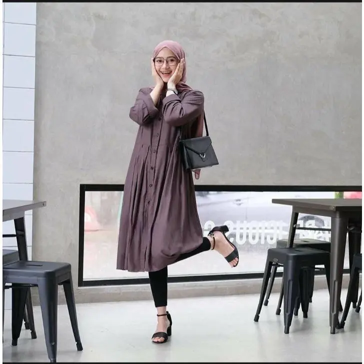 Tunik Dzuvia FULL KANCING // TERLARIS // TERBARU // TERMURAH // BUSUI BY ADIJAYA TUNIK LENGAN KANCING KEKINIAN 3