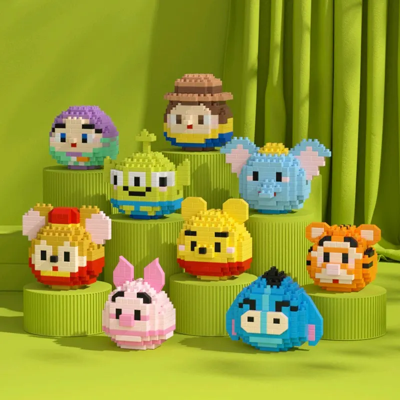 Mizugorou Bricks Karakter Telur Set Hadiah Beranekaragam Mainan Anak 3D Mainan Edukasi Beraneka Warna Anak Mainan Plastik Toys