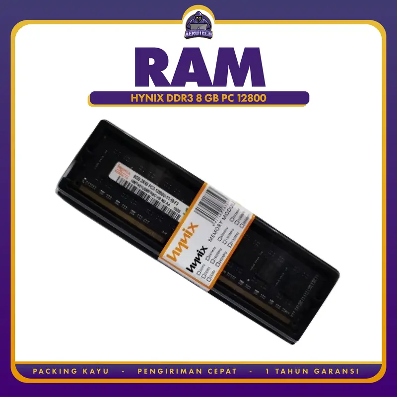 RAM DDR3 8 GB DAN 4 GB PC 12800 NEW GARANSI 1 TAHUN